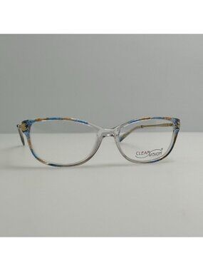 Clear Vision Annie Blue Mix Eyeglasses Eye Glasses Frames 52-16-130